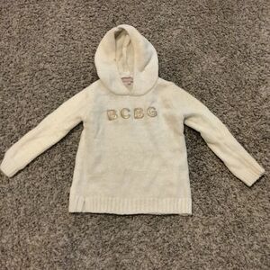 BCBG Cream Hooded Sweater